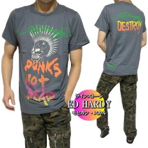 超目玉アイテム！ グレー メンズ USA製 長袖 Ed ロンT Hardy エド