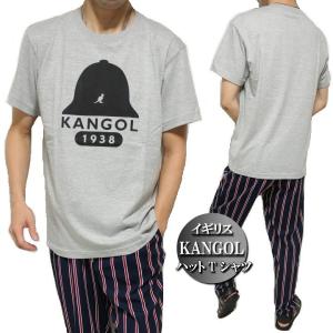 カンゴール/KANGOL Tシャツ メンズ 半袖 ハット グレー M-XL｜shinkirohjacket