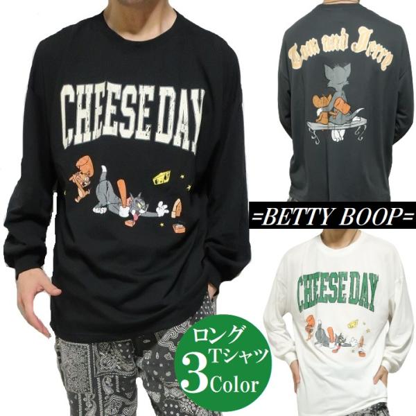 トムとジェリー Tシャツ ロンT 長袖 服 グッズ 薄手 ハンマー/木づち メンズ/レディース TO...