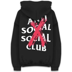 ANTI SOCIAL SOCIAL CLUB【アンチソーシャルシーシャルクラブ】CANCELLED BLACK SWEAT HOODIE【キャンセルブラックスウェットフーディ】/ BLACK @19000｜shinkirou