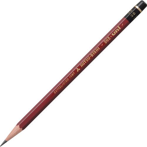 ハイユニ鉛筆 HU3B 3B  三菱鉛筆