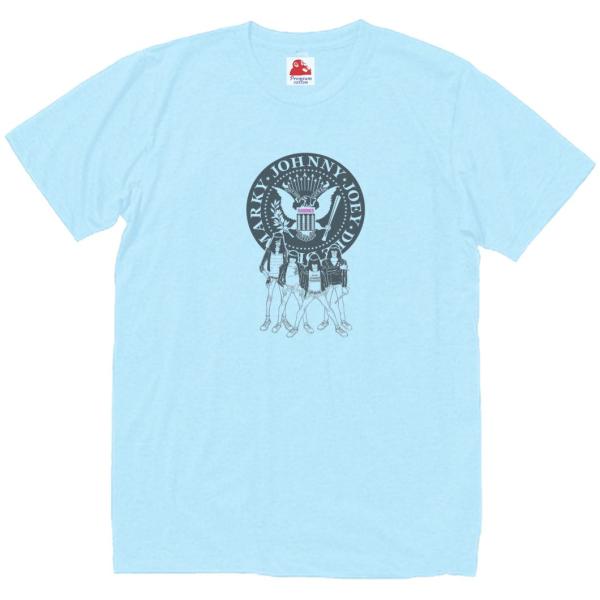 ラモーンズ Ramones　音楽Tシャツ ロックTシャツ バンドTシャツ　ライトブルー