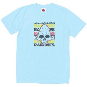 ラモーンズ Ramones　音楽Tシャツ ロックTシャツ バンドTシャツ　ライトブルー｜shinseitech