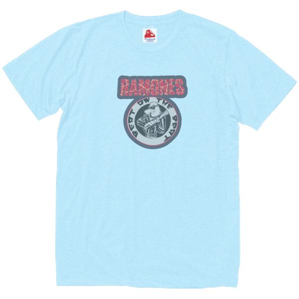 ラモーンズ  Ramones　音楽Tシャツ ロックTシャツ バンドTシャツ　ライトブルー
