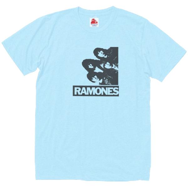 ラモーンズ  Ramones　音楽Tシャツ ロックTシャツ バンドTシャツ　ライトブルー