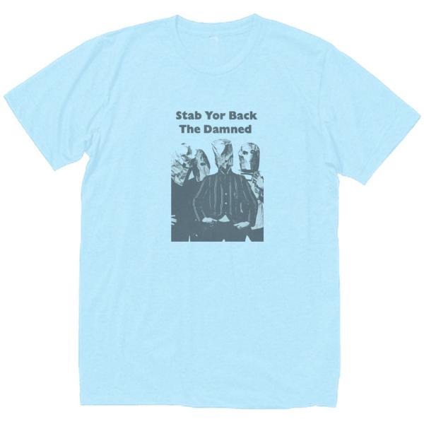 The Damned ザ ダムド　音楽Tシャツ ロックTシャツ バンドTシャツ　ライトブルー