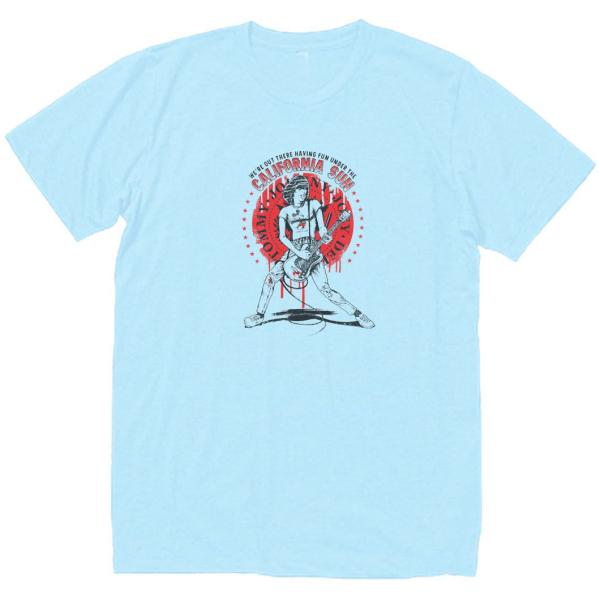 ラモーンズ Ramones　音楽Tシャツ ロックTシャツ バンドTシャツ　ライトブルー