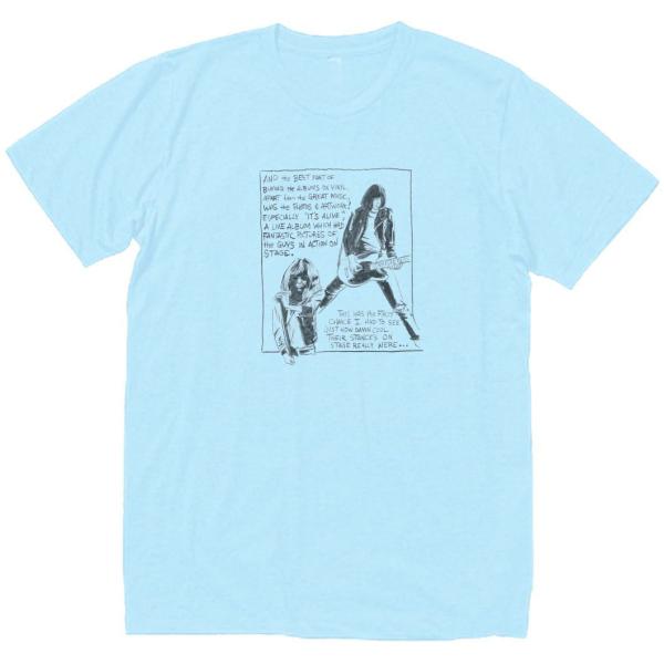ラモーンズ  Ramones　音楽Tシャツ ロックTシャツ バンドTシャツ　ライトブルー