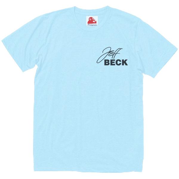 ジェフ ベック JEFF BECK　音楽Tシャツ ロックTシャツ バンドTシャツ　ライトブルー