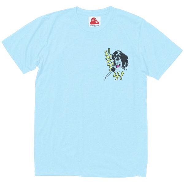 ラモーンズ Ramones　音楽Tシャツ ロックTシャツ バンドTシャツ　ライトブルー