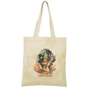 LED-ZEPPELINトートバッグ キャンバス 12oz 綿100％ ナチュラル色 音楽