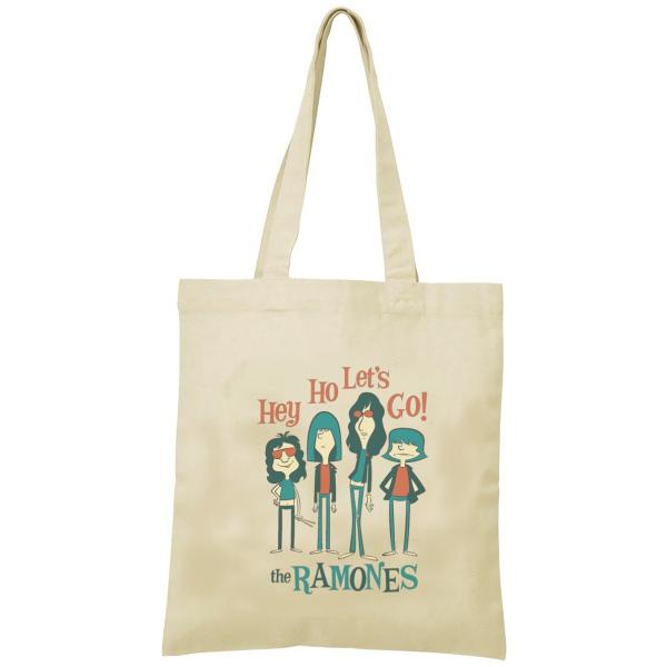 RAMONES　トートバッグ　キャンバス　12oz 綿100％　ナチュラル色　音楽　バンド　シネマ　...