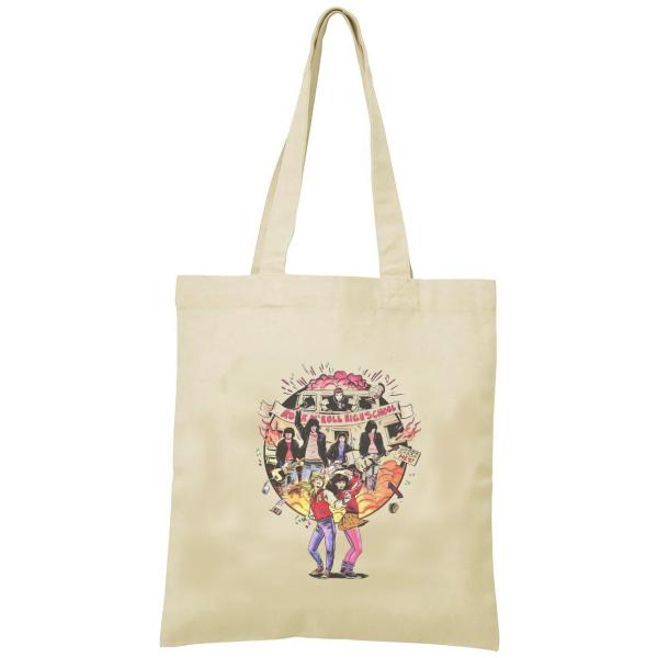 RAMONES　トートバッグ　キャンバス　12oz 綿100％　ナチュラル色　音楽　バンド　シネマ　...
