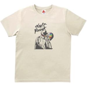 ヴィンテージ風 Daft Punk Tシャツ ダフトパンク ロックT バンドT 