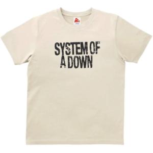 システム オブ ア ダウン System of a Down　音楽Tシャツ ロックTシャツ バンドTシャツ　ライトベージュ｜shinseitech