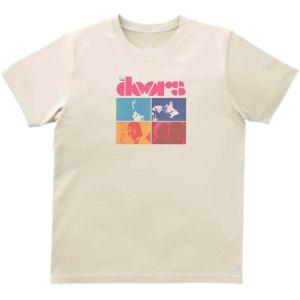 ドアーズ The Doors　音楽Tシャツ ロックTシャツ バンドTシャツ　ライトベージュ