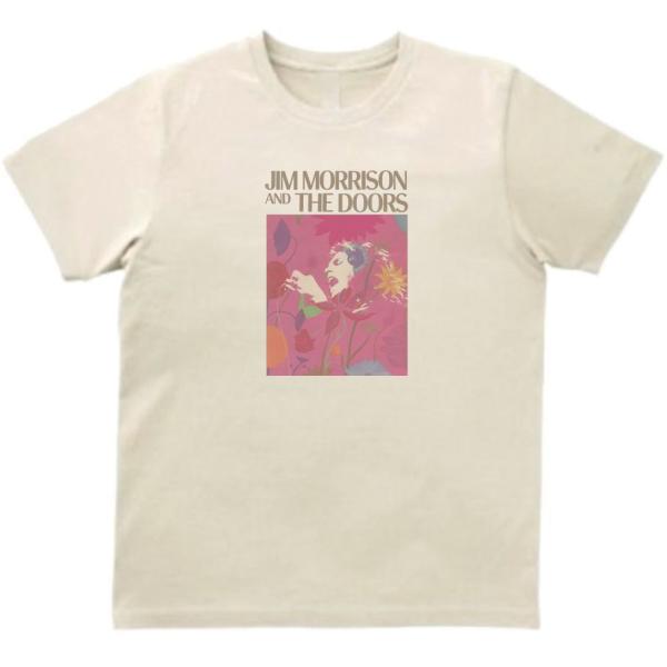 JIM MORRISON  ジム モリソン　音楽Tシャツ ロックTシャツ バンドTシャツ　ライトベー...