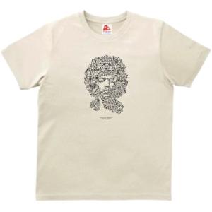 ジミ ヘンドリックス　Jimi Hendrix　音楽Tシャツ ロックTシャツ バンドTシャツ　ライトベージュ｜shinseitech