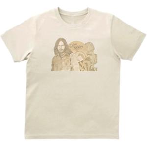 Neil Young ニール ヤング　音楽Tシャツ ロックTシャツ バンドTシャツ　ライトベージュ｜shinseitech