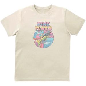 ピンク フロイドPink Floyd　音楽Tシャツ ロックTシャツ バンドTシャツ　ライトベージュ｜shinseitech