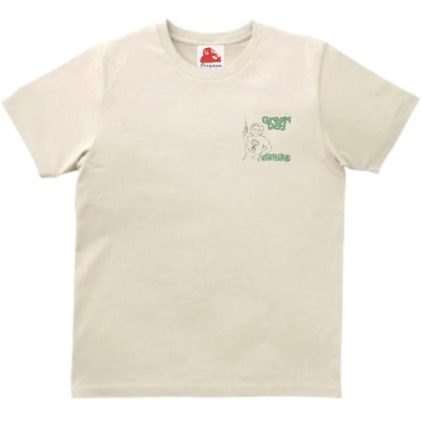 グリーン デイ Green Day　音楽Tシャツ ロックTシャツ バンドTシャツ　ライトベージュ