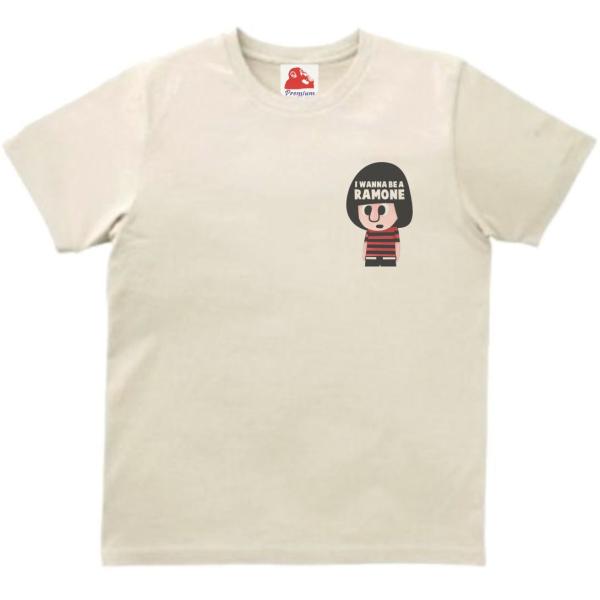 ラモーンズ  Ramones　音楽Tシャツ ロックTシャツ バンドTシャツ　ライトベージュ