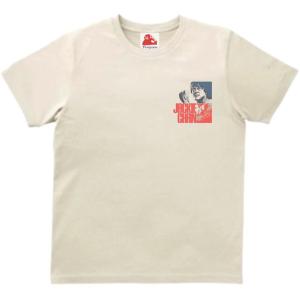 ジャッキーチェン　音楽Tシャツ ロックTシャツ バンドTシャツ　ライトベージュ