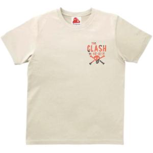 ザ クラッシュ The Clash　音楽Tシャツ ロックTシャツ バンドTシャツ　ライトベージュ｜shinseitech