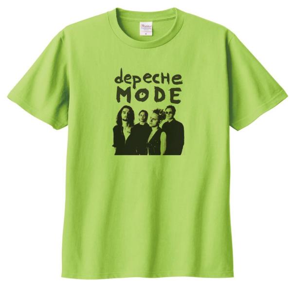 デペッシュ モード Depeche Mode　音楽Tシャツ ロックTシャツ バンドTシャツ　ライトグ...