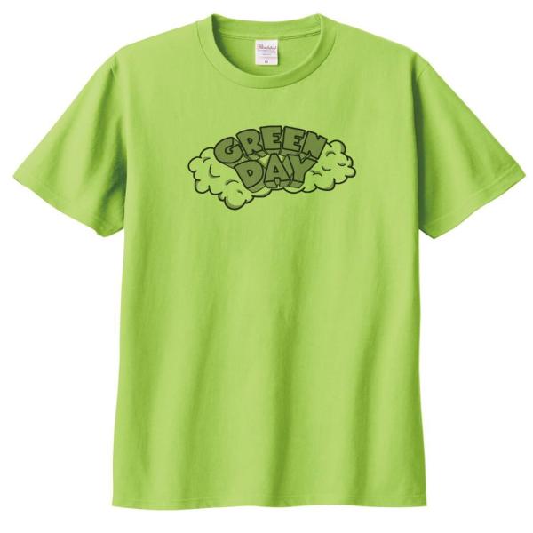 グリーンデイ Green Day　音楽Tシャツ ロックTシャツ バンドTシャツ　ライトグリーン