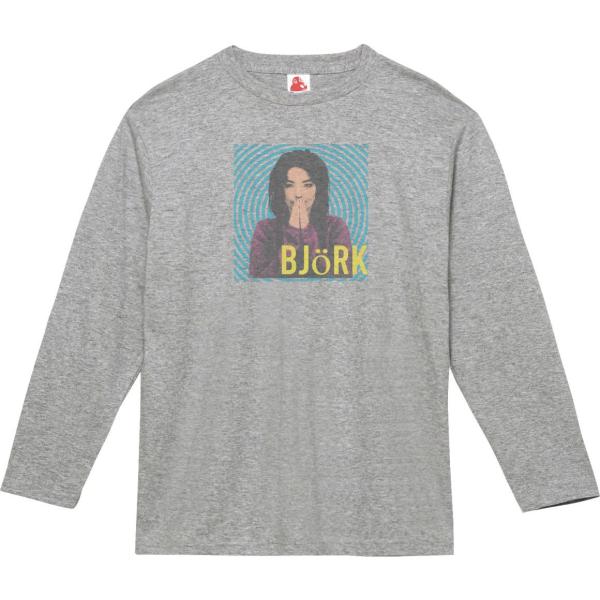 Bjork ビョーク　音楽Tシャツ ロックTシャツ バンドTシャツ　長袖Tシャツ　ロングスリーブ　グ...