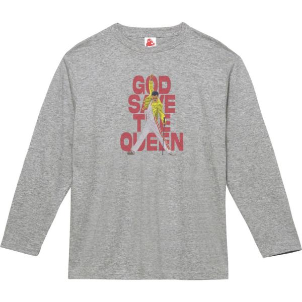 QUEEN クイーン　音楽Tシャツ ロックTシャツ バンドTシャツ 長袖Tシャツ ロングスリーブ　グ...