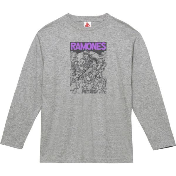 ラモーンズ Ramones　音楽Tシャツ ロックTシャツ バンドTシャツ 長袖Tシャツ ロングスリー...