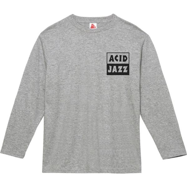 アシッドジャズ acid jazz　音楽Tシャツ ロックTシャツ バンドTシャツ　長袖Tシャツ　ロン...