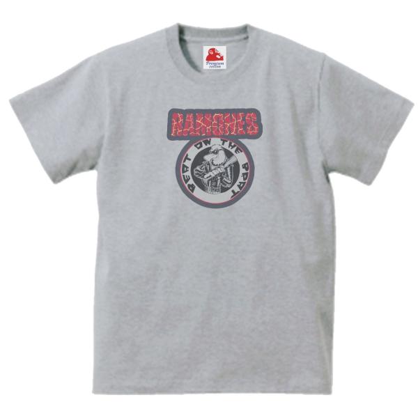 ラモーンズ  Ramones　音楽Tシャツ ロックTシャツ バンドTシャツ　グレー