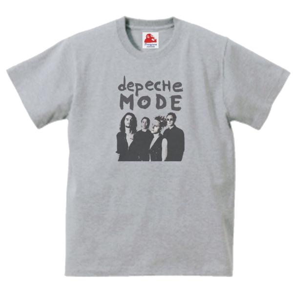 デペッシュ モード Depeche Mode　音楽Tシャツ ロックTシャツ バンドTシャツ　グレー