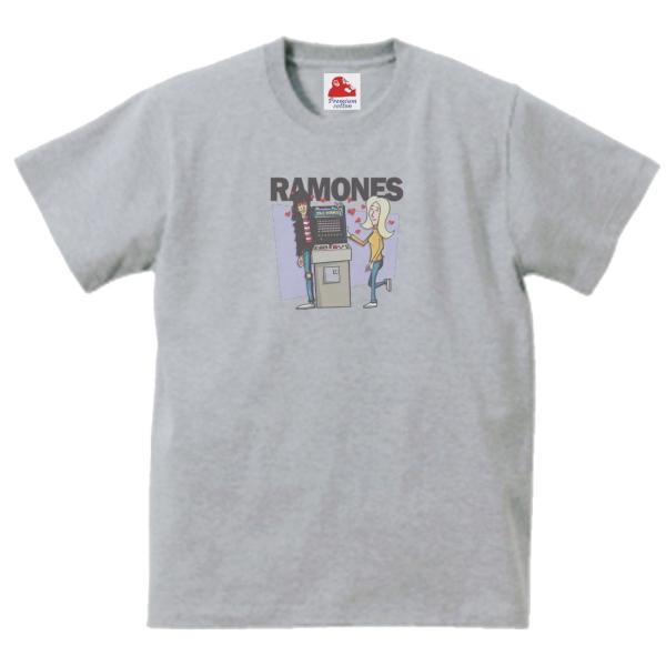 ラモーンズ  Ramones　音楽Tシャツ ロックTシャツ バンドTシャツ　グレー