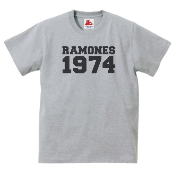 ラモーンズ　 Ramones　音楽Tシャツ ロックTシャツ バンドTシャツ　グレー