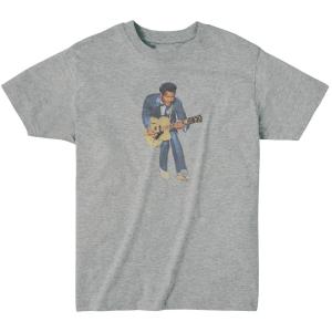 チャック・ベリー Chuck Berry　音楽Tシャツ ロックTシャツ バンドTシャツ　グレー｜shinseitech