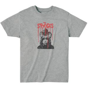 The Stooges  ストゥージズ　音楽Tシャツ ロックTシャツ バンドTシャツ　グレー｜shinseitech