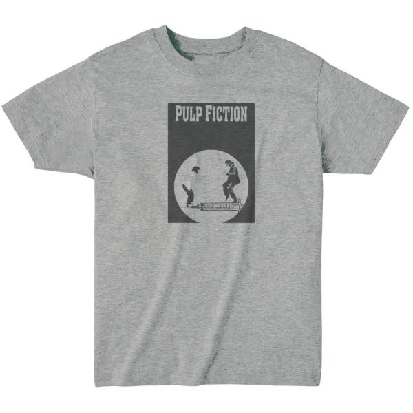 パルプ フィクション Pulp Fiction　音楽Tシャツ ロックTシャツ バンドTシャツ　グレー