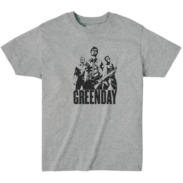 GREEN DAY グリーン デイ　音楽Tシャツ ロックTシャツ バンドTシャツ　グレー