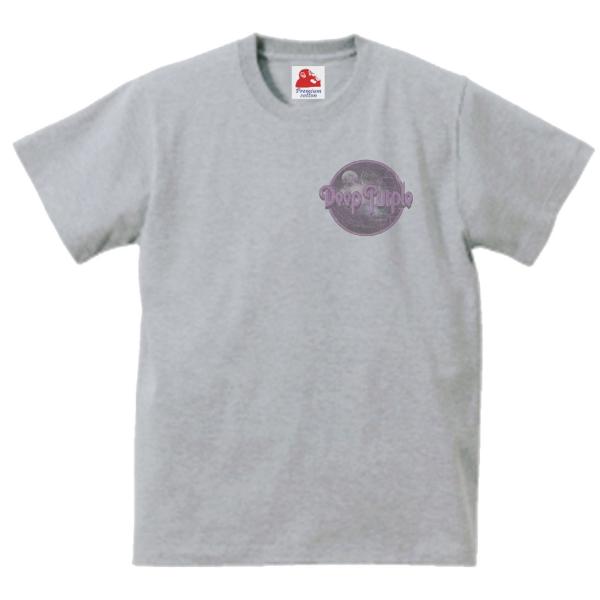 ディープ・パープル Deep Purple　音楽Tシャツ ロックTシャツ バンドTシャツ　グレー