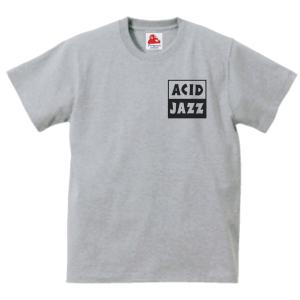 アシッドジャズ acid jazz　音楽Tシャツ ロックTシャツ バンドTシャツ　グレー｜shinseitech