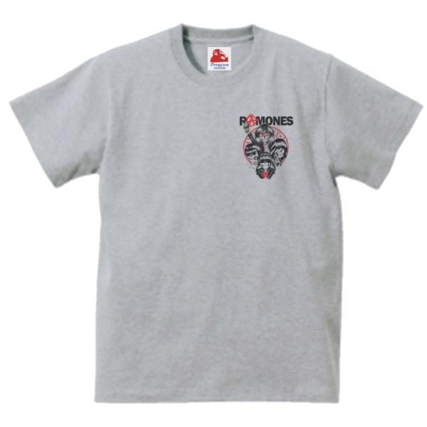 ラモーンズ Ramones　音楽Tシャツ ロックTシャツ バンドTシャツ　グレー