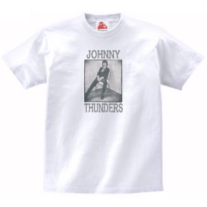 ジョニー サンダース Johnny Thunders　バンド　シネマ　ロック　Tシャツ　ハイクオリティヘビーウェイト　透けない 厚手 7.4オンス｜shinseitech