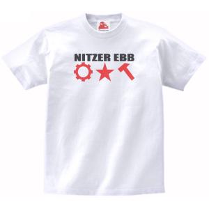 ニッツァー・エブ Nitzer Ebb　バンド　シネマ　ロック　Tシャツ　ハイクオリティヘビーウェイト　透けない 厚手 7.4オンス｜shinseitech