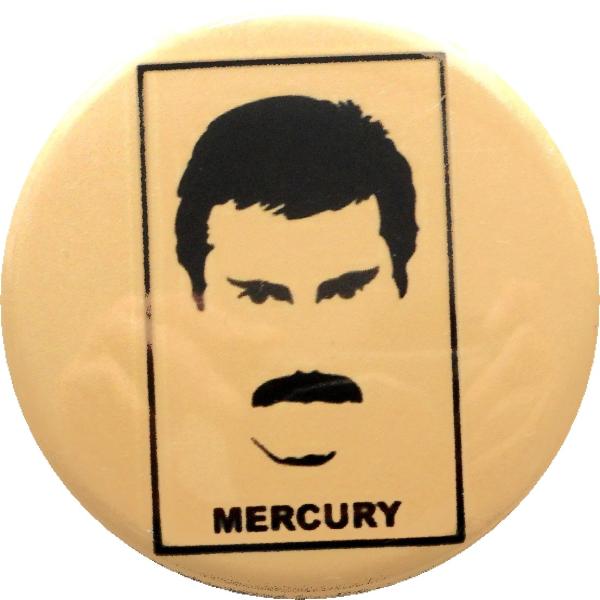 缶バッジ　FREDDIE MERCURY　38ｍｍ　ピンバッジ