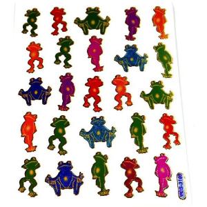 キラキラシール　カエル（蛙）　★★