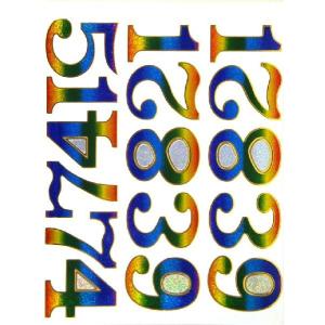 キラキラシール 数字 ★★の商品画像